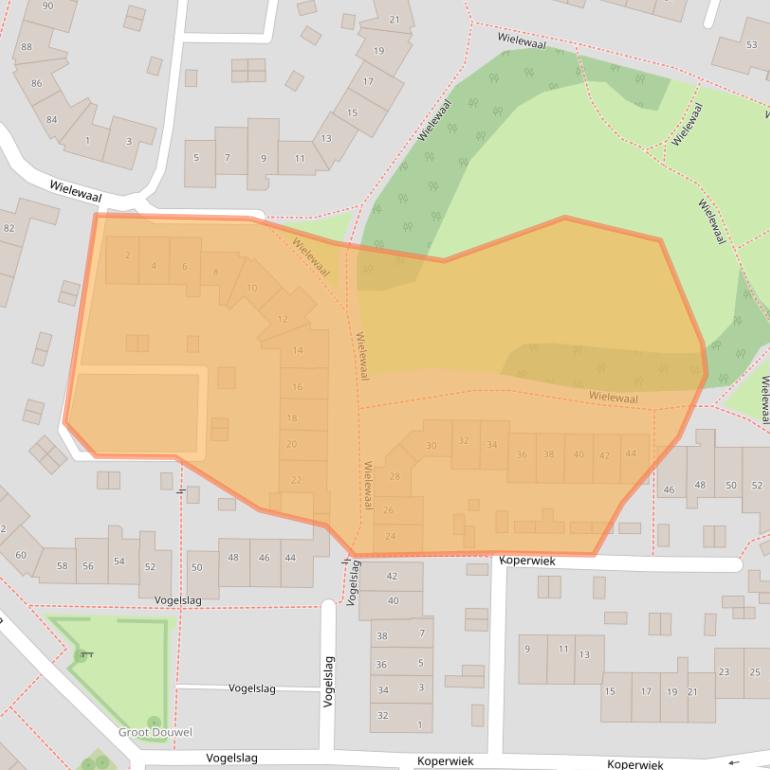 Kaart van postcodegebied 7423DP.