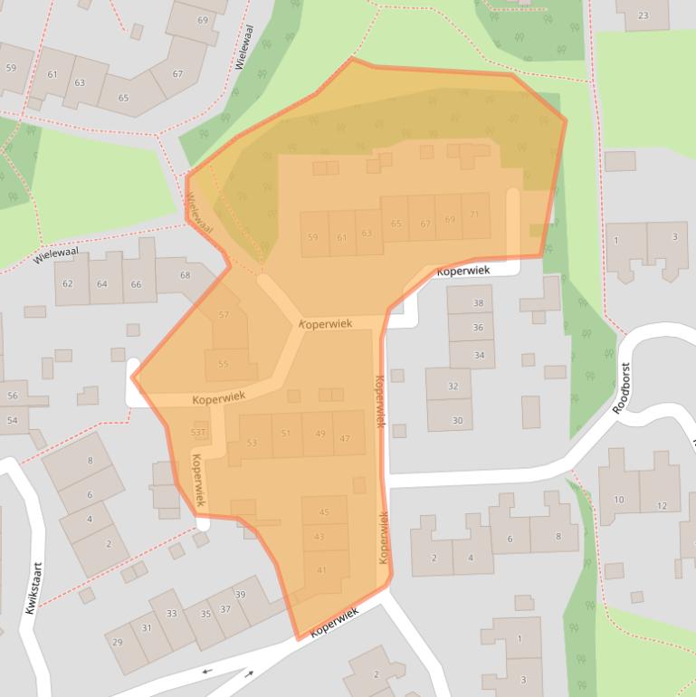 Kaart van postcodegebied 7423EC.
