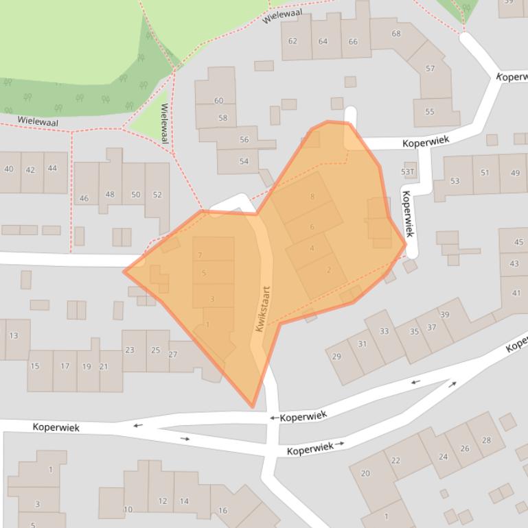 Kaart van postcodegebied 7423EE.