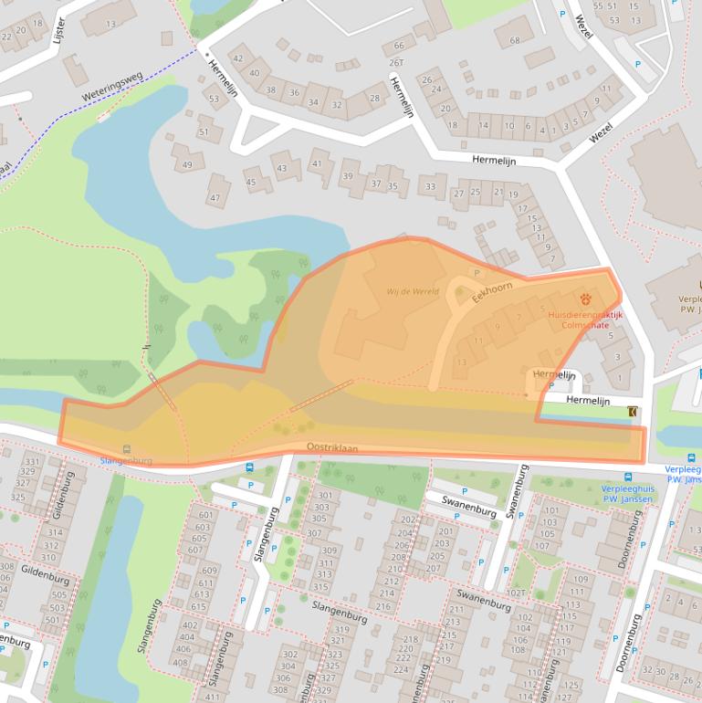 Kaart van postcodegebied 7423EN.
