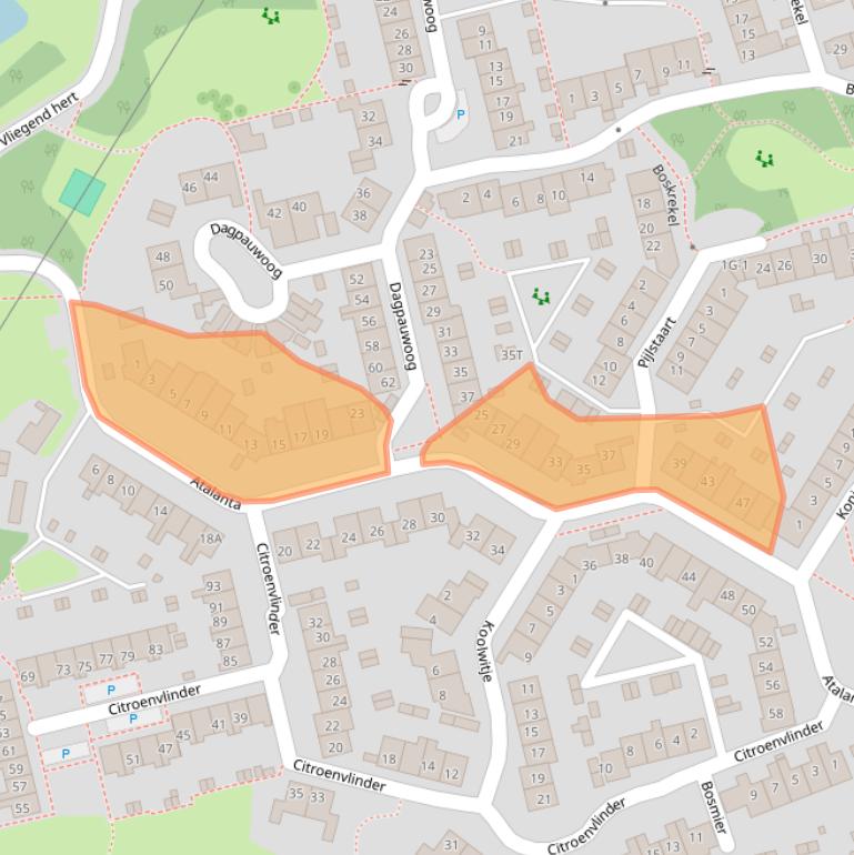 Kaart van postcodegebied 7423GC.