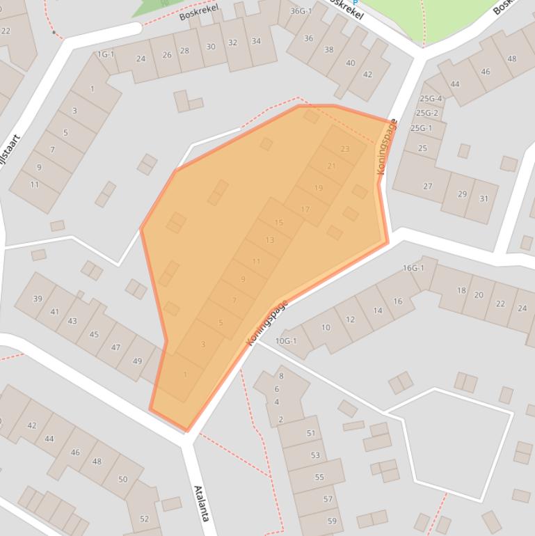 Kaart van postcodegebied 7423GN.