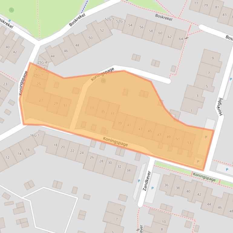 Kaart van postcodegebied 7423GP.