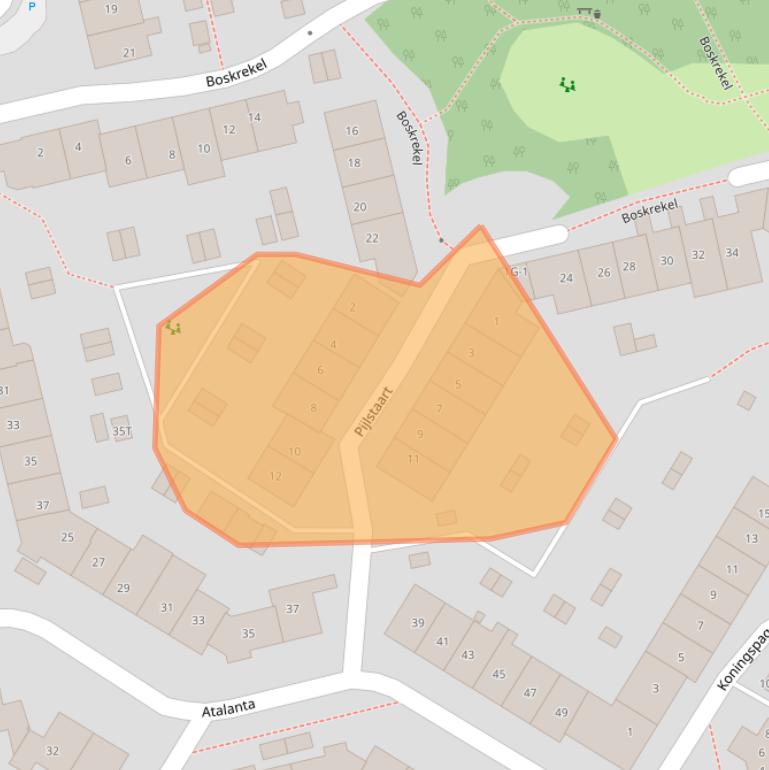 Kaart van postcodegebied 7423GS.