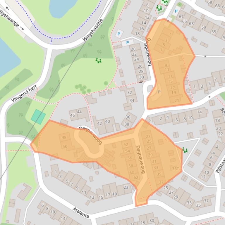 Kaart van postcodegebied 7423GV.