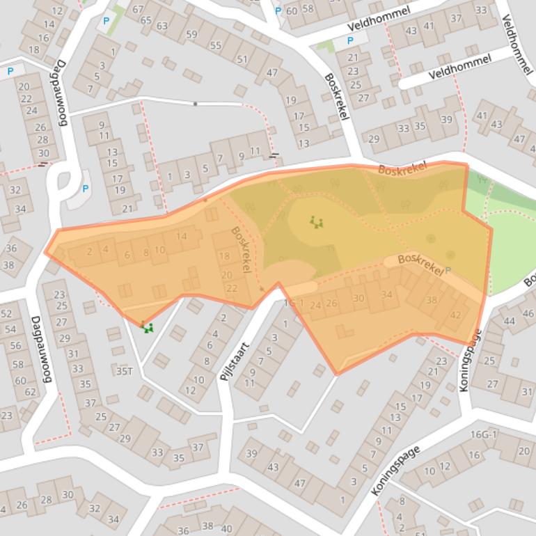 Kaart van postcodegebied 7423HC.