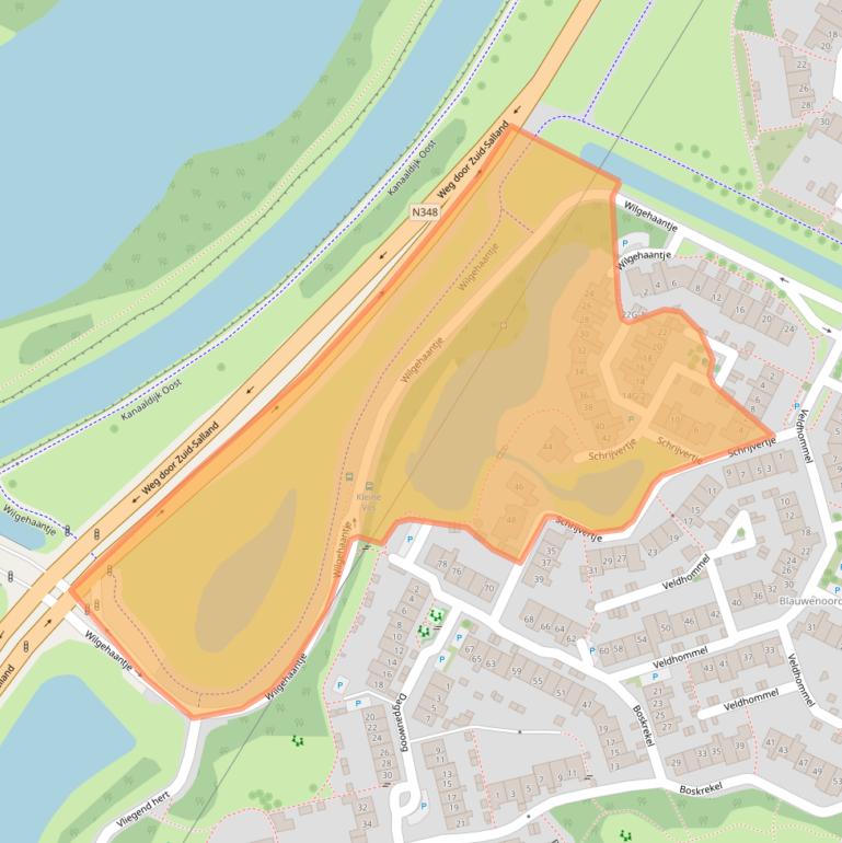 Kaart van postcodegebied 7423HT.