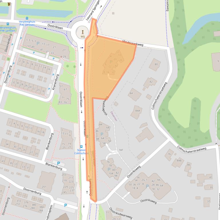 Kaart van postcodegebied 7423SB.