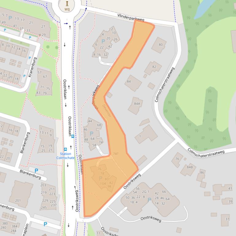 Kaart van postcodegebied 7423SE.