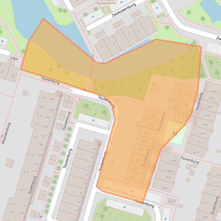 Kaart van postcodegebied 7423XD.