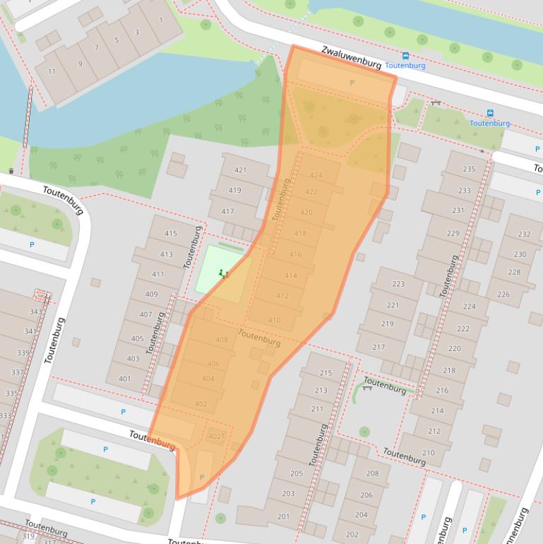 Kaart van postcodegebied 7423XG.