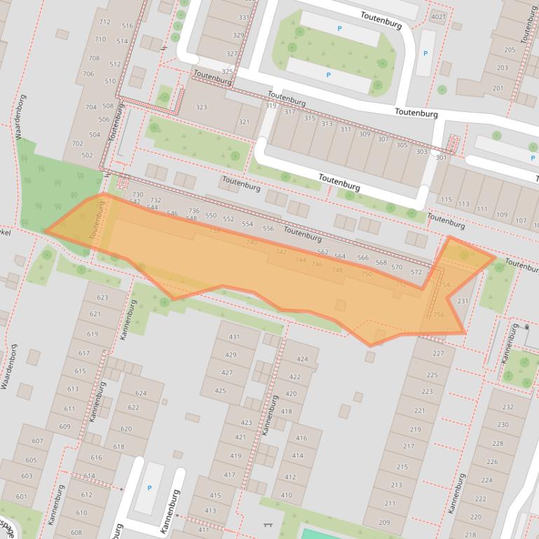 Kaart van postcodegebied 7423XL.