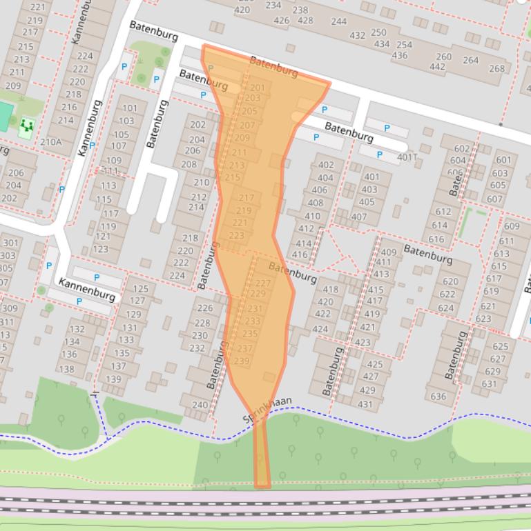 Kaart van postcodegebied 7423XN.