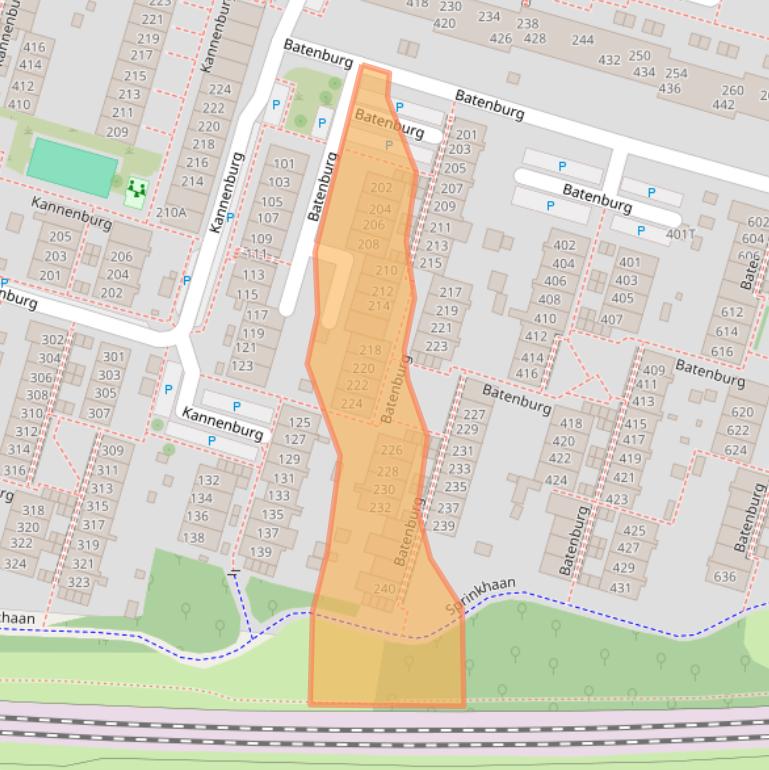 Kaart van postcodegebied 7423XS.