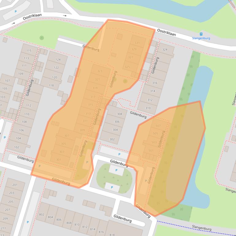 Kaart van postcodegebied 7423ZB.