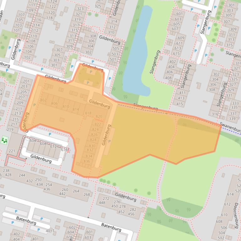 Kaart van postcodegebied 7423ZL.