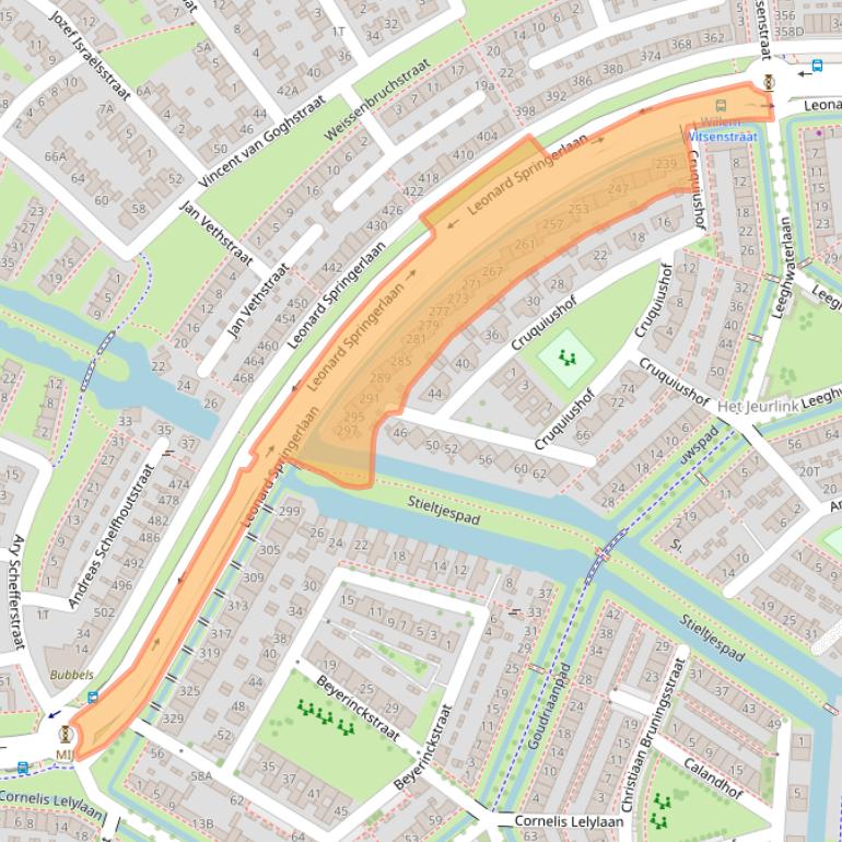 Kaart van postcodegebied 7424AB.