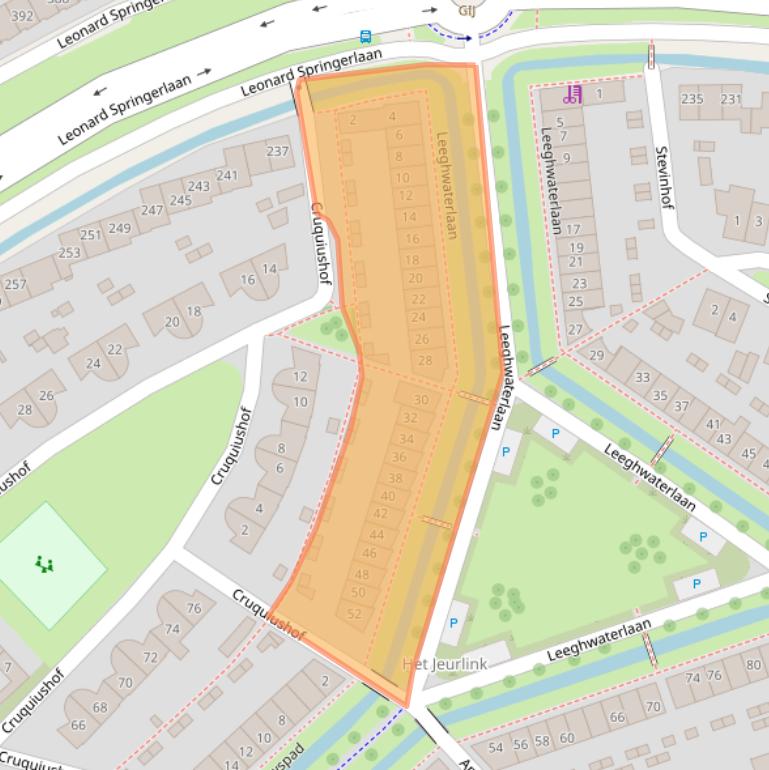 Kaart van postcodegebied 7424AD.