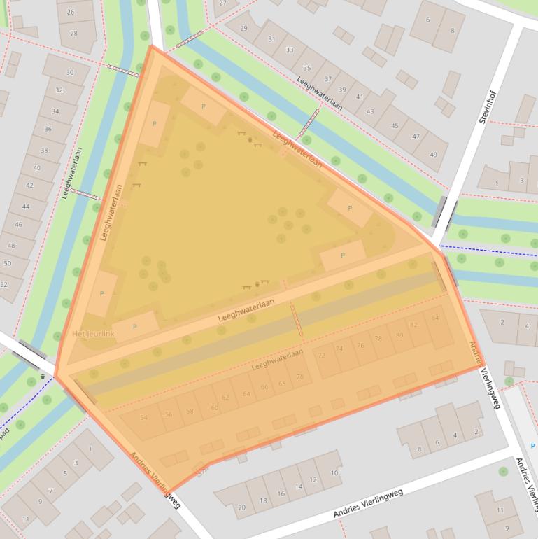 Kaart van postcodegebied 7424AE.
