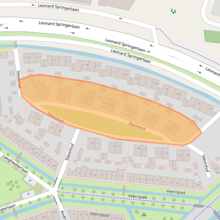 Kaart van postcodegebied 7424AG.