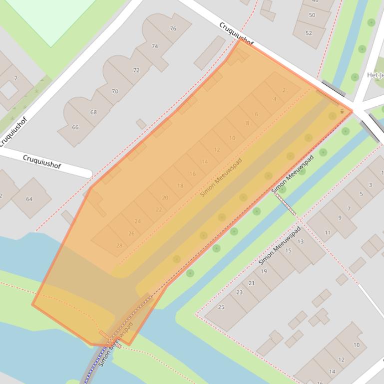 Kaart van postcodegebied 7424AS.