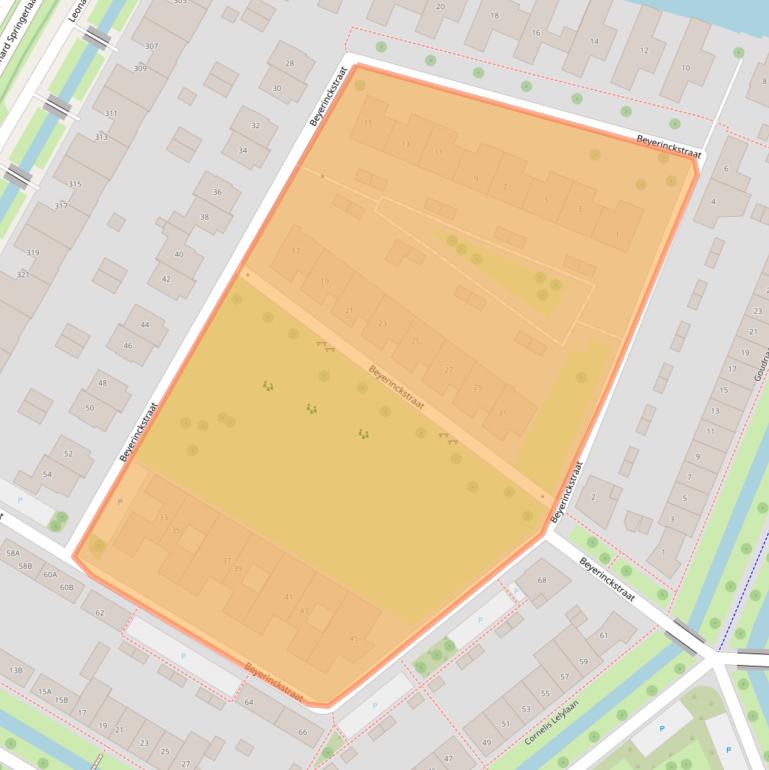 Kaart van postcodegebied 7424BB.