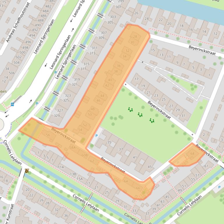 Kaart van postcodegebied 7424BD.