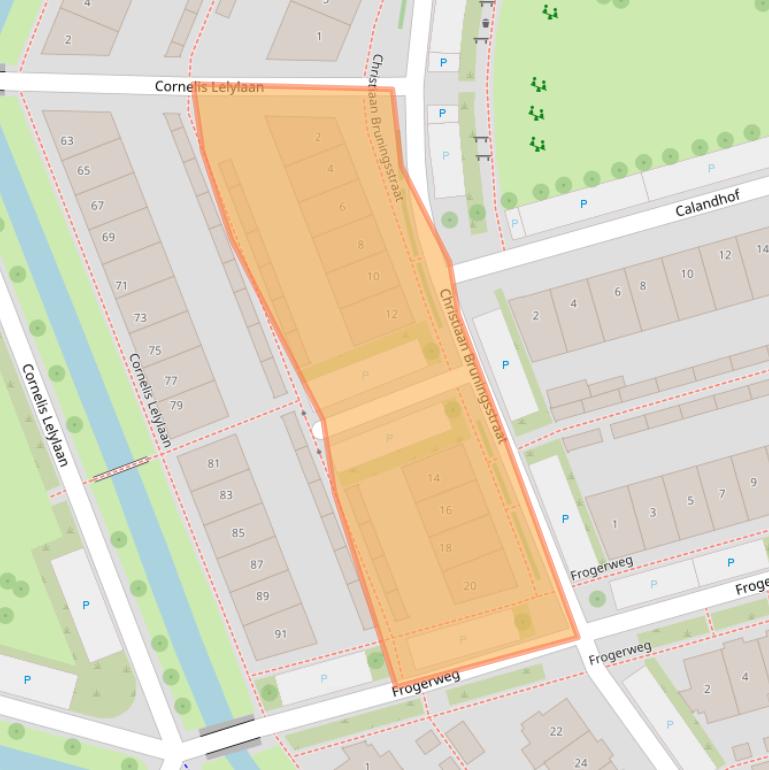 Kaart van postcodegebied 7424BK.