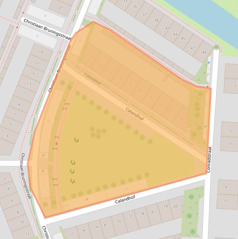 Kaart van postcodegebied 7424BM.