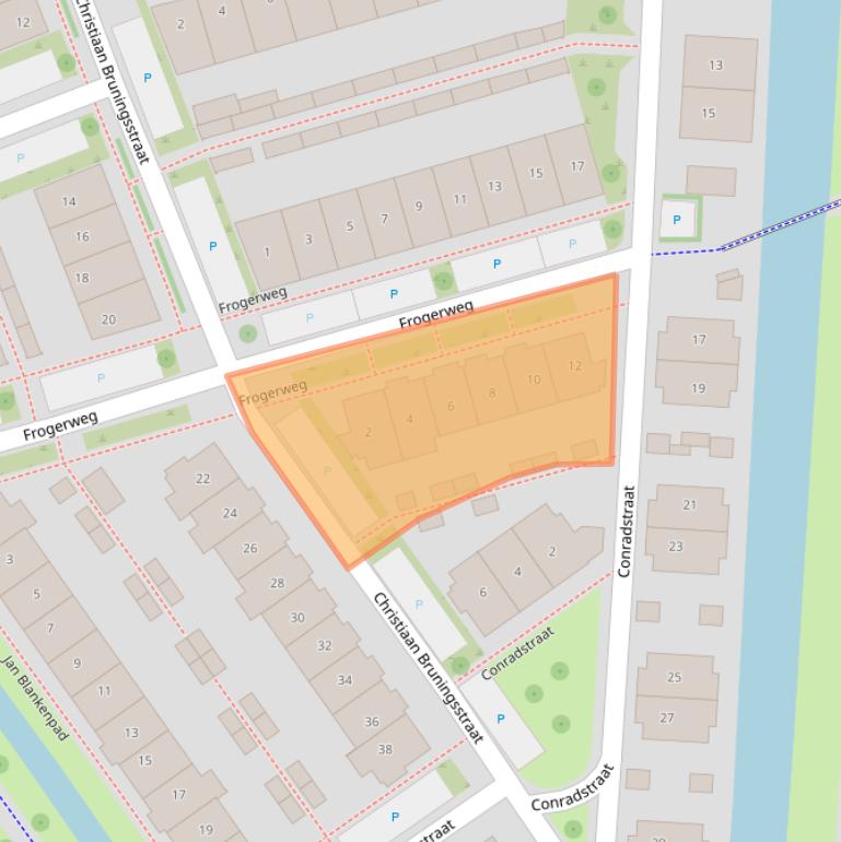Kaart van postcodegebied 7424BR.