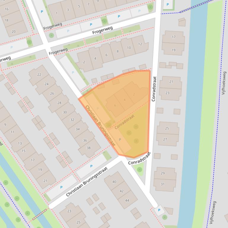 Kaart van postcodegebied 7424BT.