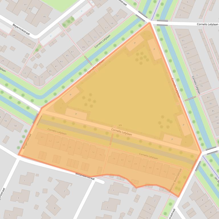 Kaart van postcodegebied 7424CG.