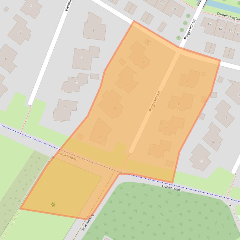 Kaart van postcodegebied 7424CM.