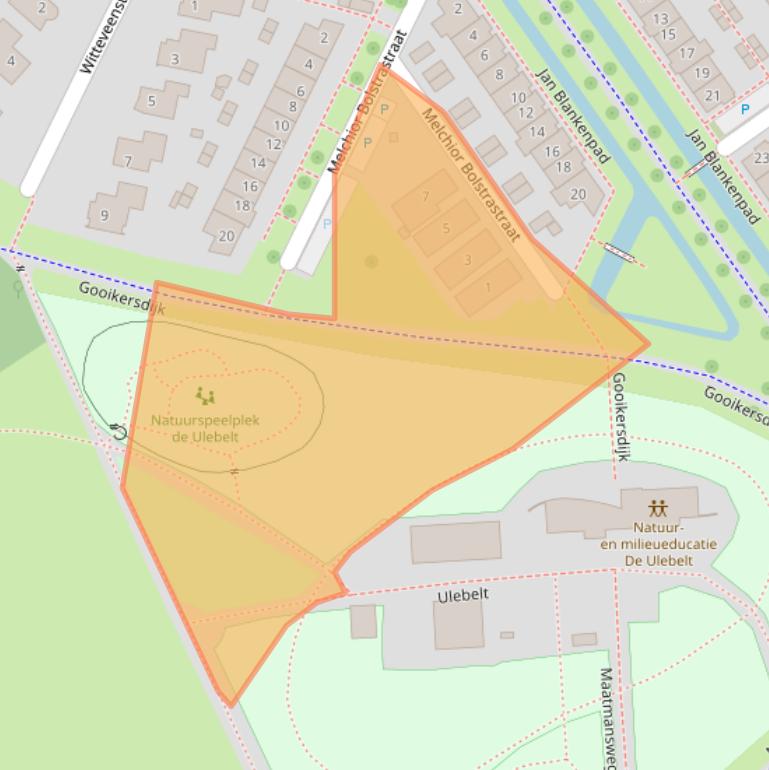 Kaart van postcodegebied 7424CP.