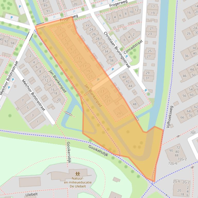Kaart van postcodegebied 7424CS.