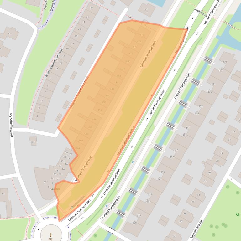 Kaart van postcodegebied 7424DD.