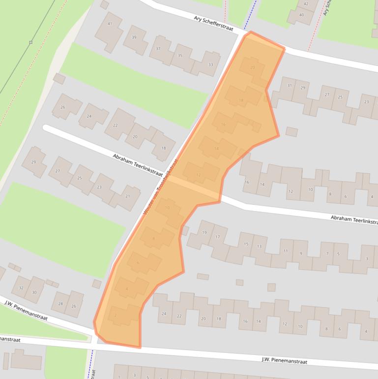 Kaart van postcodegebied 7424DS.