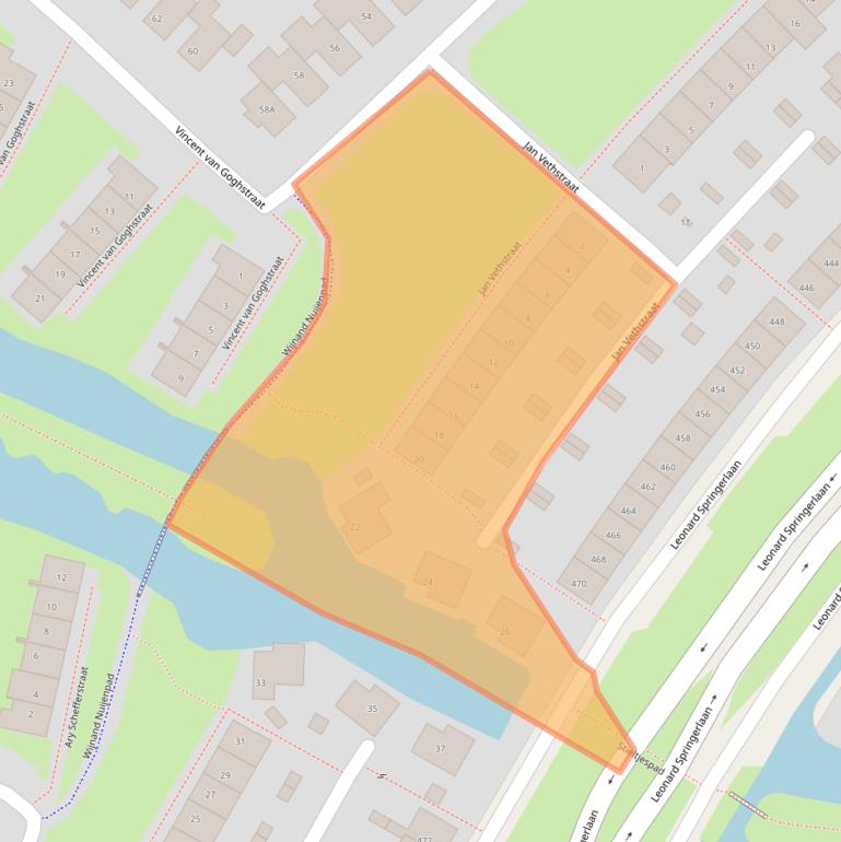 Kaart van postcodegebied 7424EG.