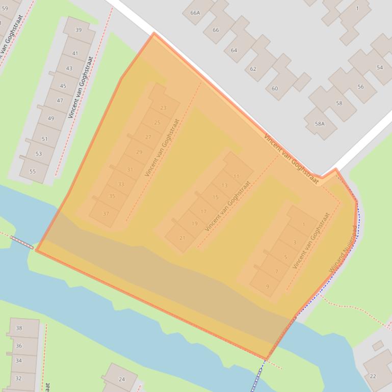 Kaart van postcodegebied 7424EH.