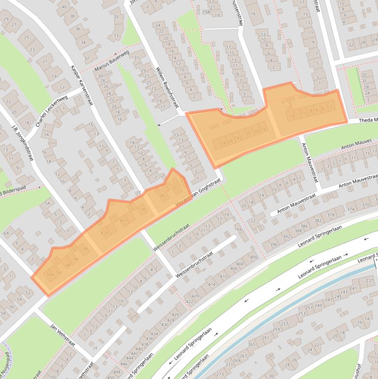 Kaart van postcodegebied 7424EK.