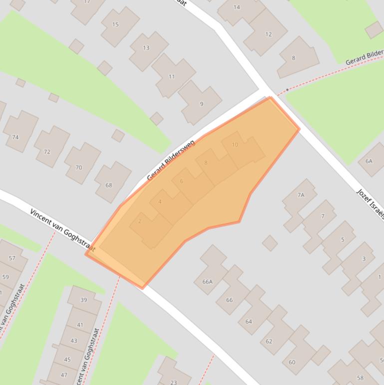 Kaart van postcodegebied 7424EM.