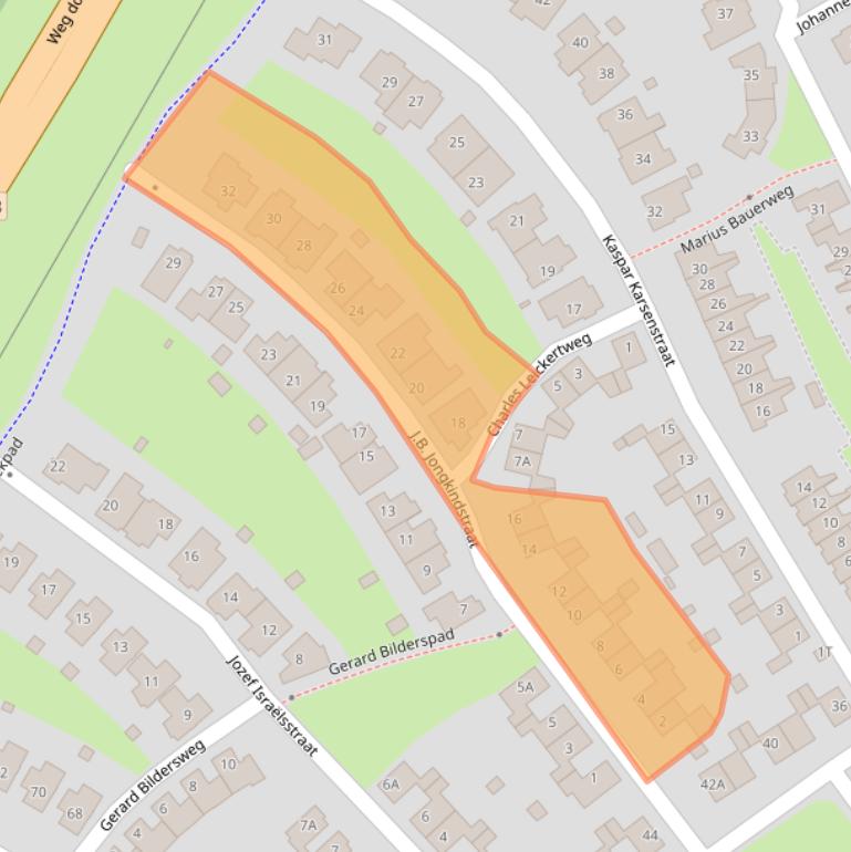 Kaart van postcodegebied 7424ES.