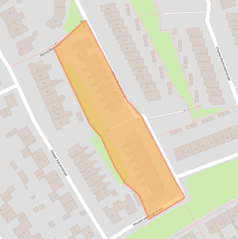 Kaart van postcodegebied 7424GD.