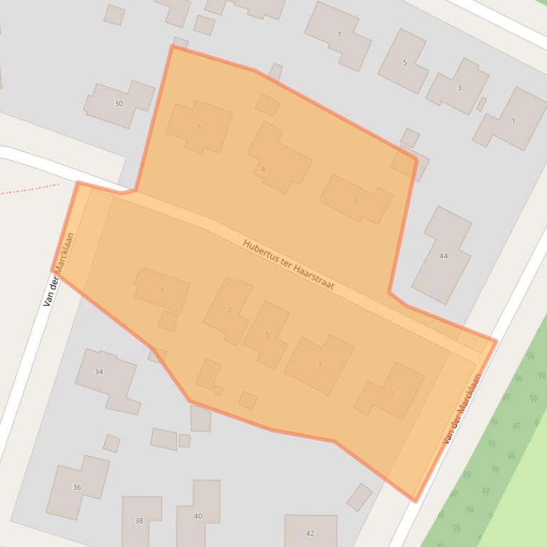 Kaart van postcodegebied 7424HE.