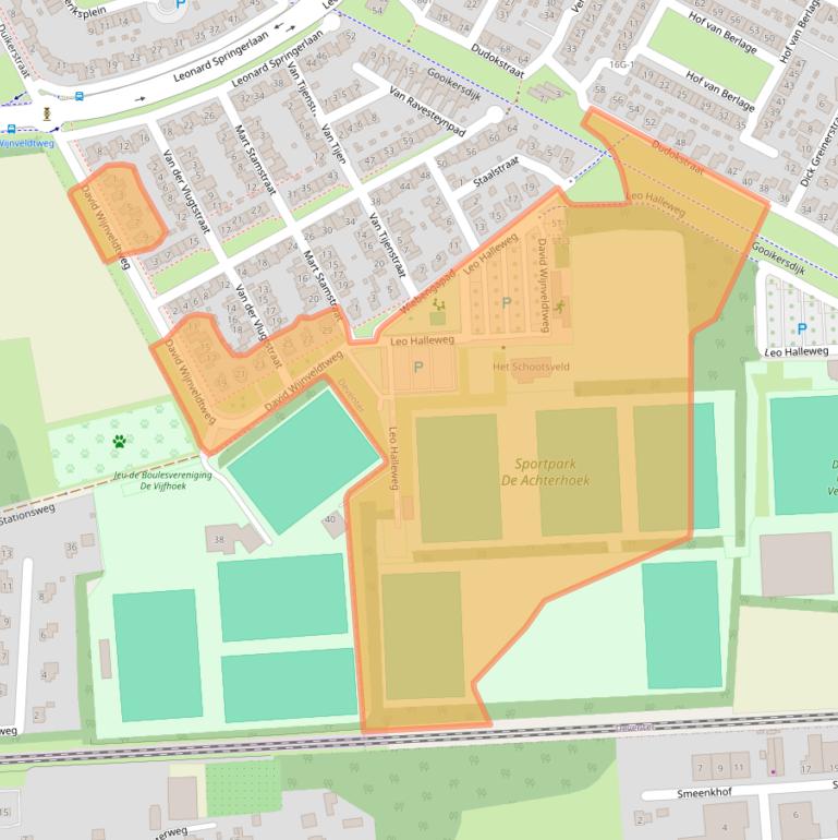 Kaart van postcodegebied 7425AC.