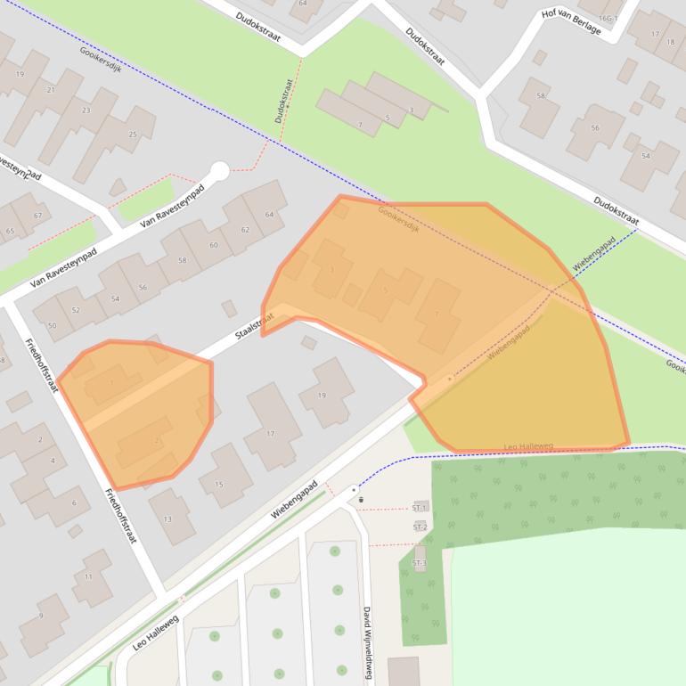 Kaart van postcodegebied 7425AP.