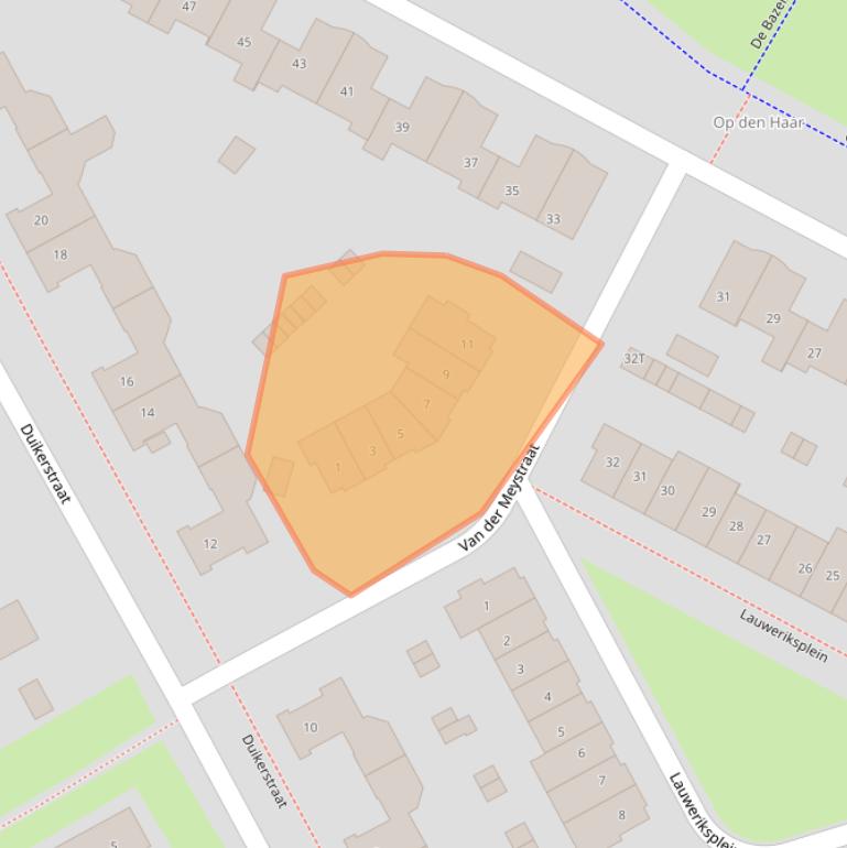 Kaart van postcodegebied 7425AV.