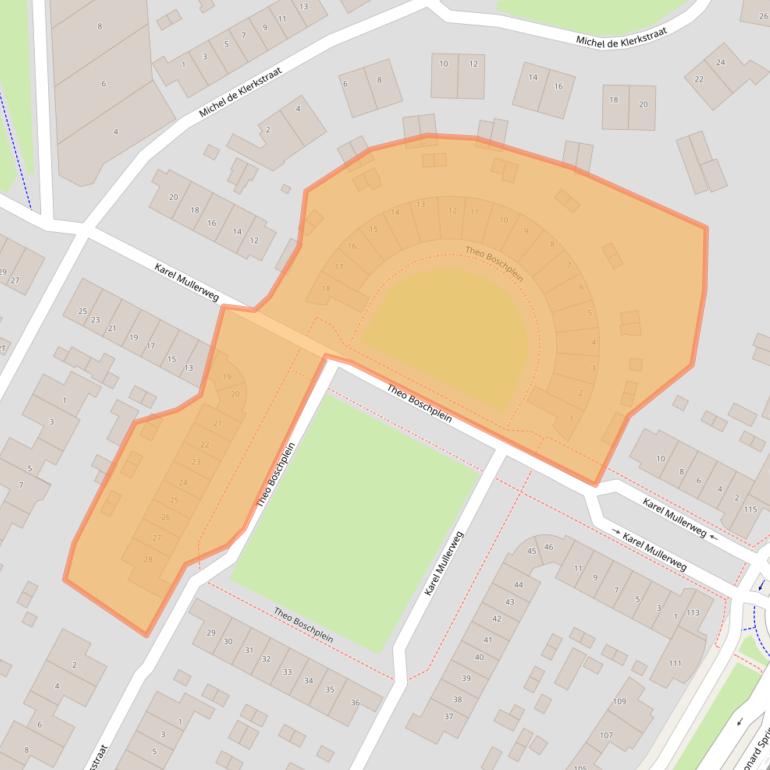 Kaart van postcodegebied 7425BM.