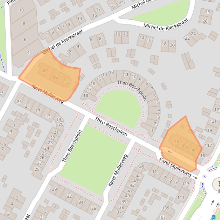 Kaart van postcodegebied 7425BR.