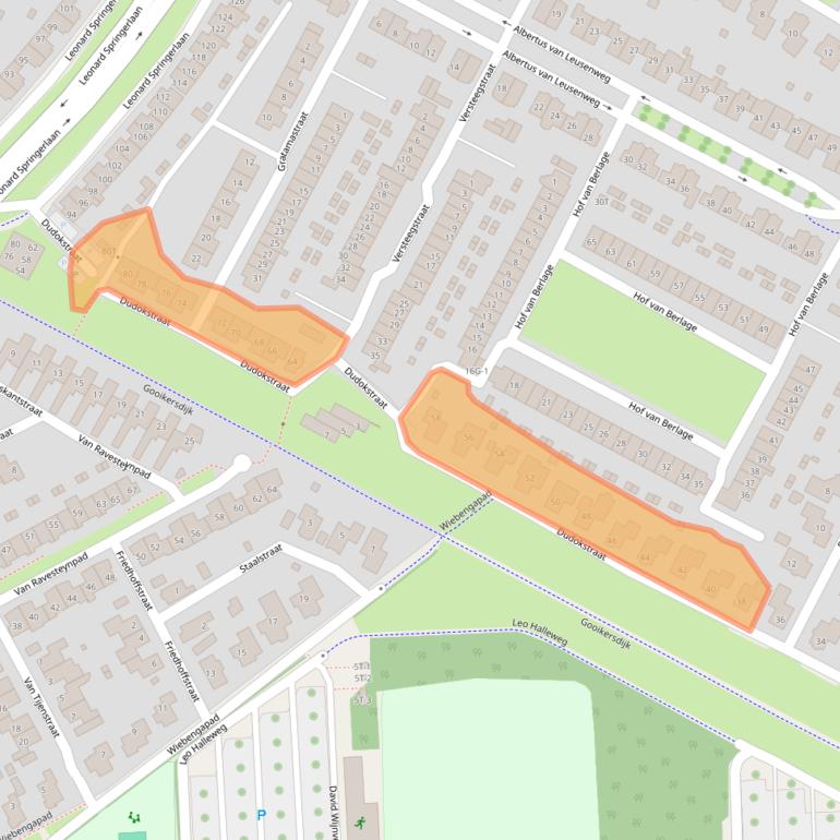 Kaart van postcodegebied 7425CS.